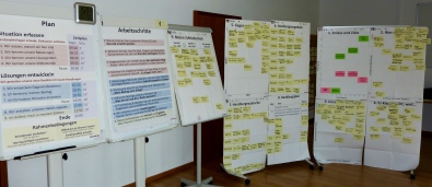 Worshopraum mit Flipcharts